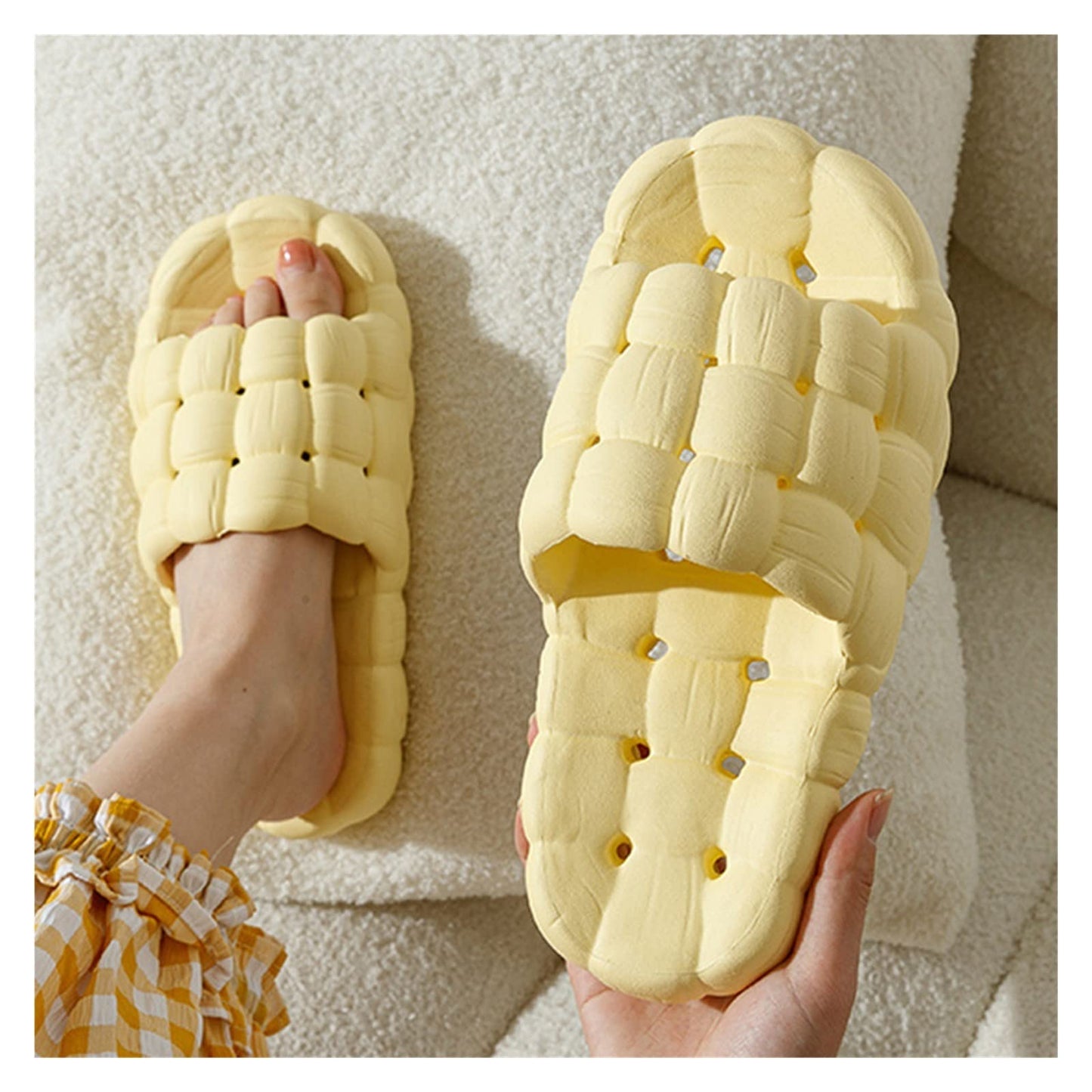Womens Pillow Slides,Massage Bubble Slides Gym House Shower Bedroom Slippers Reflexology Stress Relief Sandals,Breathable Decompression Shoes Beach Non-Slip Shoes ( Color : Pink , Size : EUR36-37 )