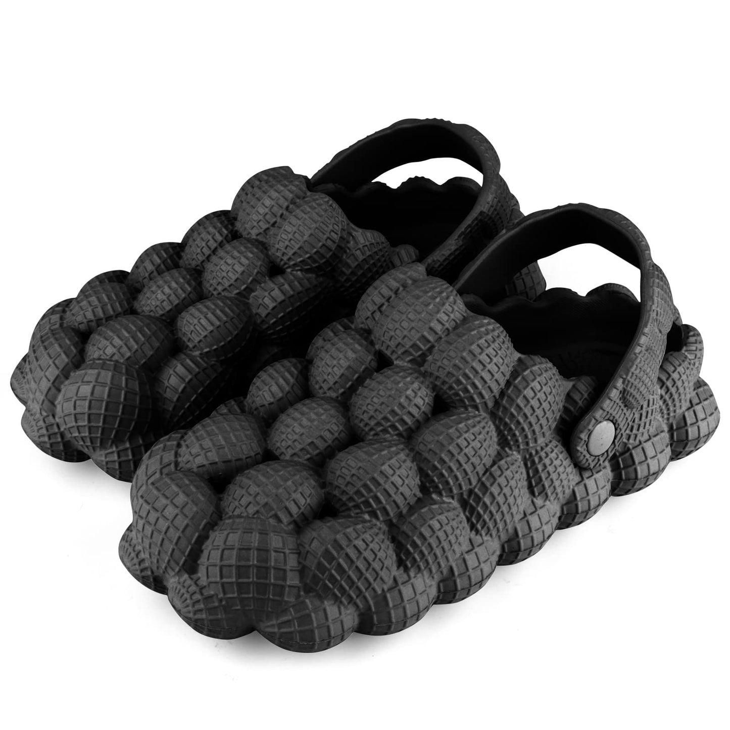 Man Women Bubble Slides with Fur Lined Bubble Slippers Comfortable Warm Fun Slippers Shoes for Indoor Outdoor