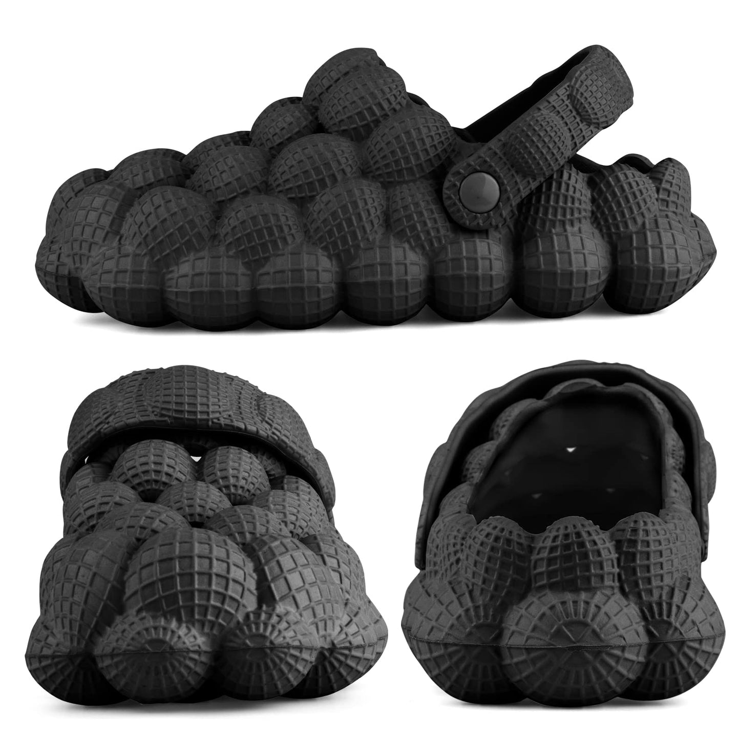 Man Women Bubble Slides with Fur Lined Bubble Slippers Comfortable Warm Fun Slippers Shoes for Indoor Outdoor